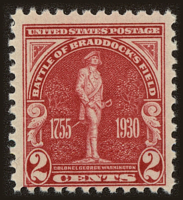 Front view of United States 688 collectors stamp