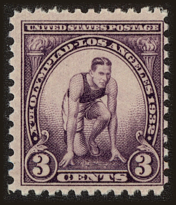 Front view of United States 718 collectors stamp