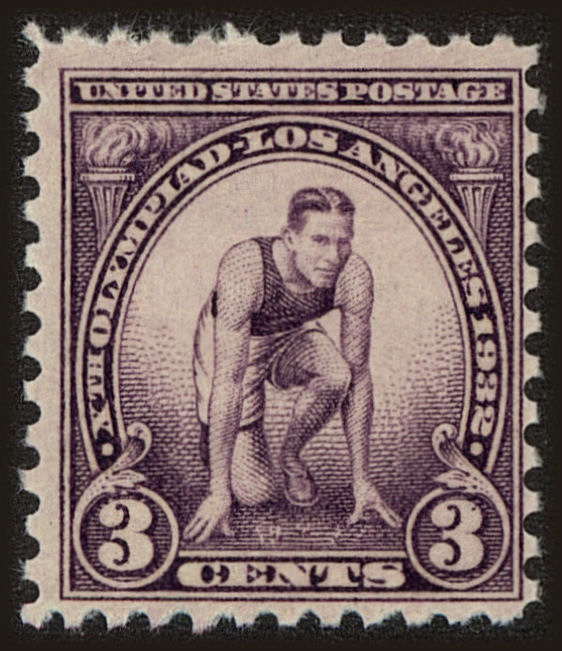 Front view of United States 718 collectors stamp