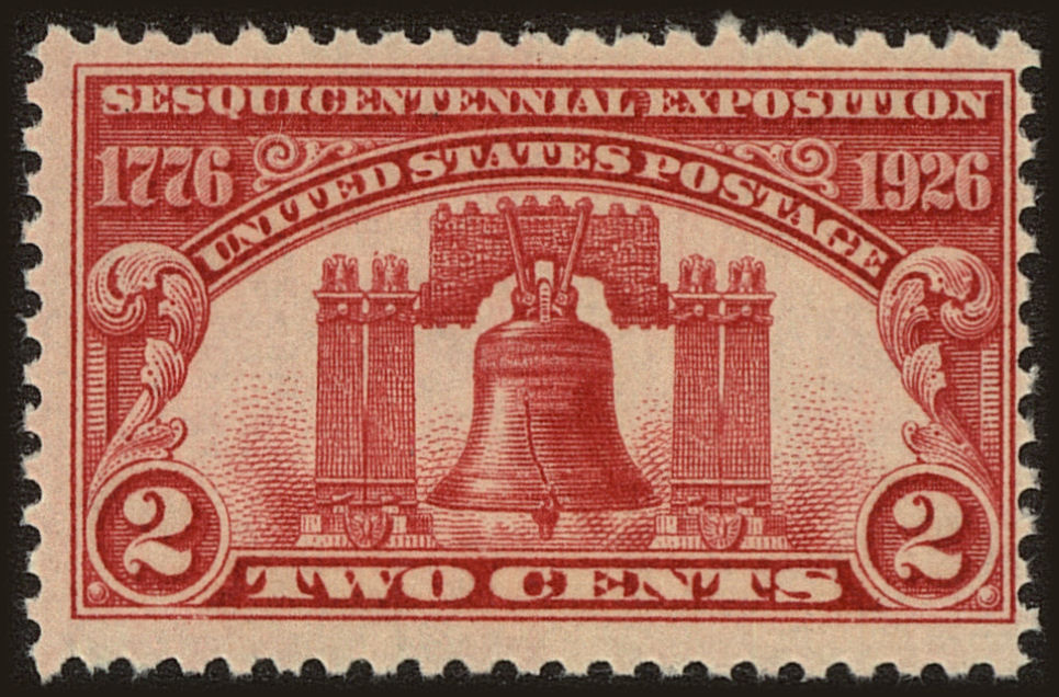 Front view of United States 627 collectors stamp