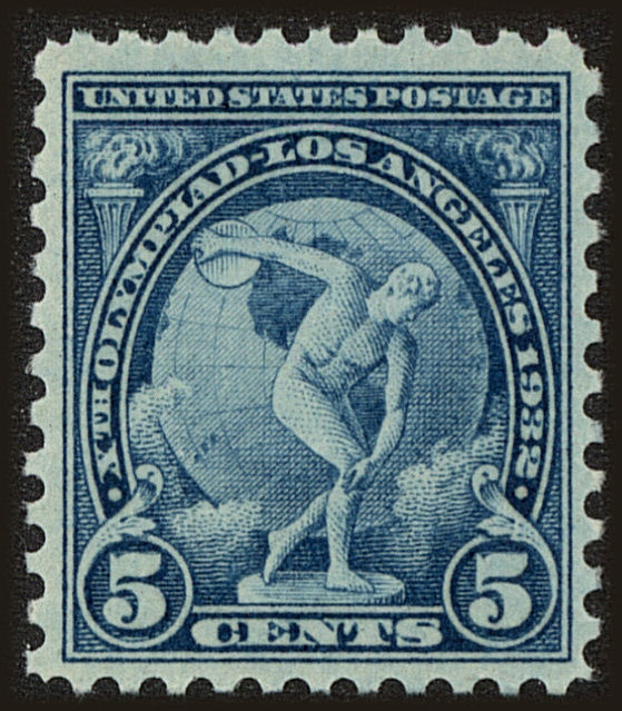 Front view of United States 719 collectors stamp