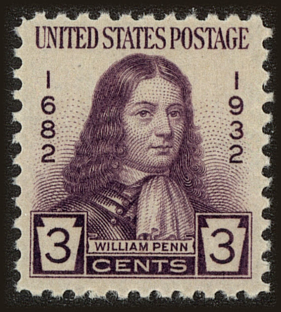 Front view of United States 724 collectors stamp
