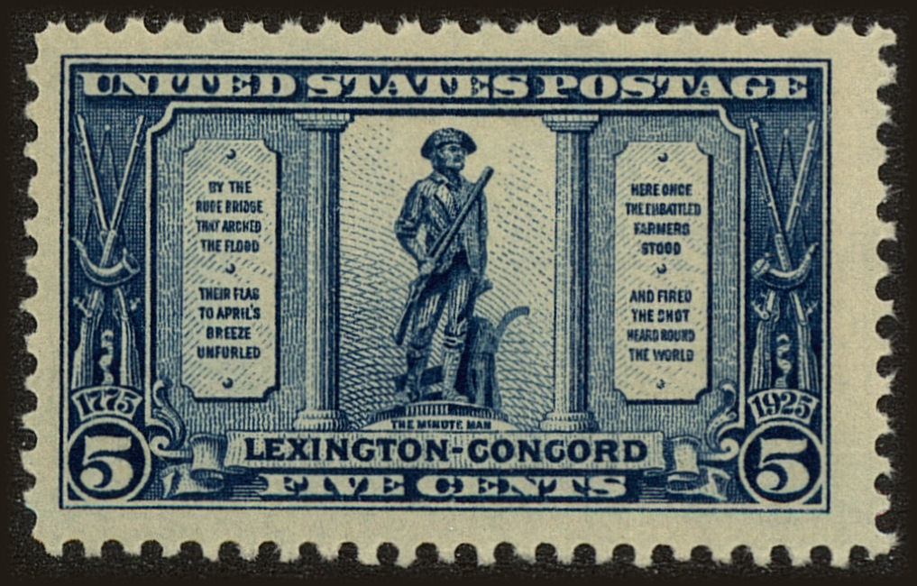 Front view of United States 619 collectors stamp