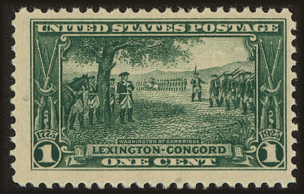 Front view of United States 617 collectors stamp