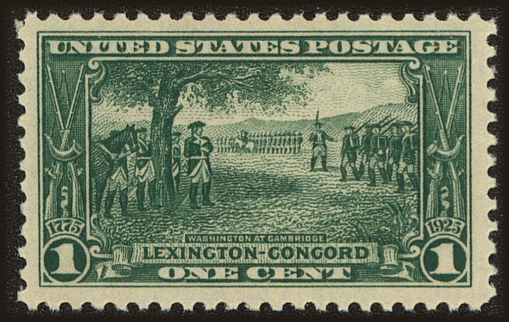 Front view of United States 617 collectors stamp