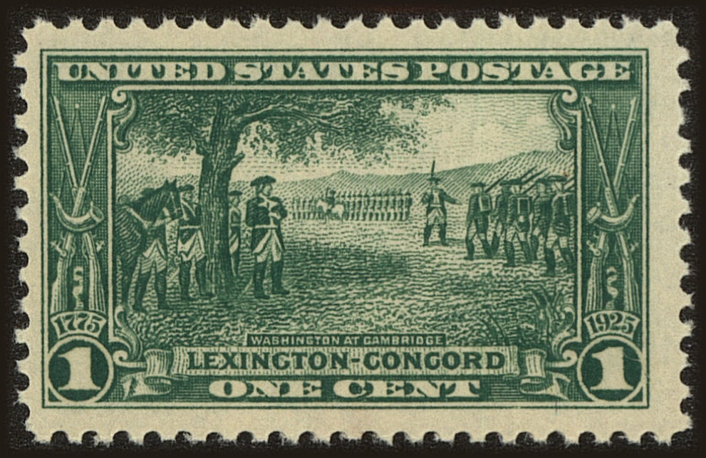 Front view of United States 617 collectors stamp