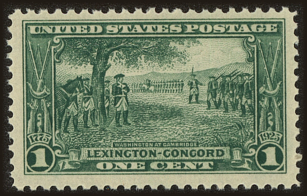 Front view of United States 617 collectors stamp