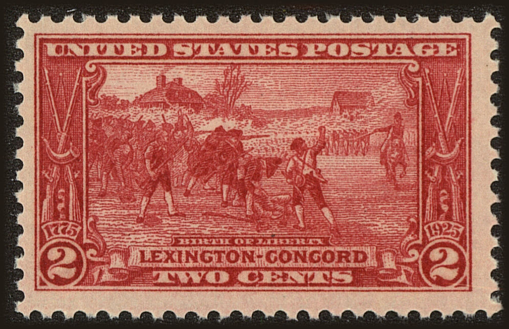 Front view of United States 618 collectors stamp