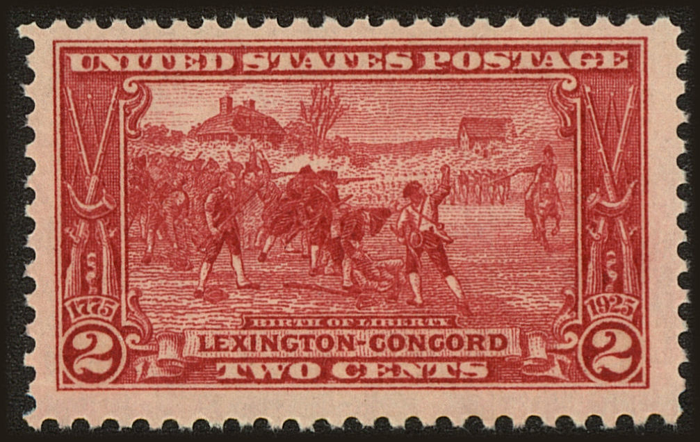 Front view of United States 618 collectors stamp