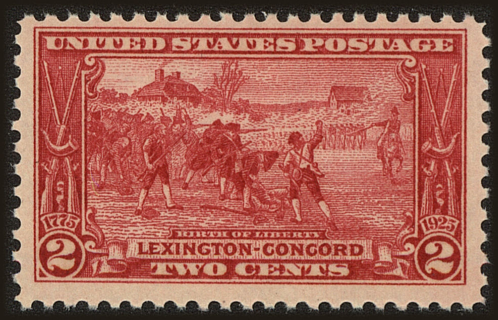 Front view of United States 618 collectors stamp