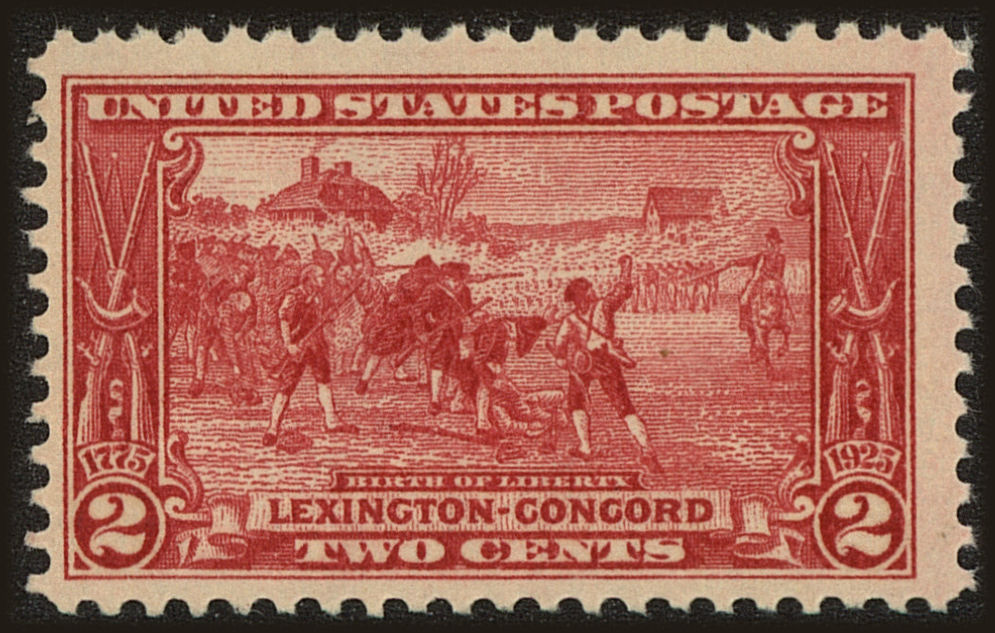 Front view of United States 618 collectors stamp