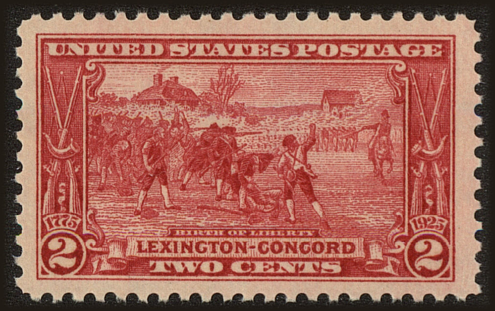 Front view of United States 618 collectors stamp