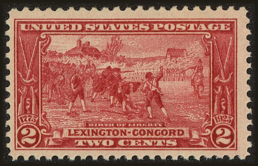 Front view of United States 618 collectors stamp