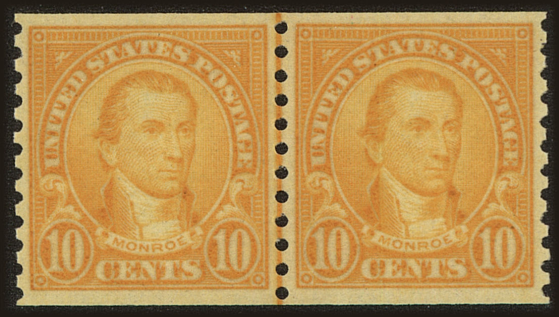Front view of United States 603 collectors stamp