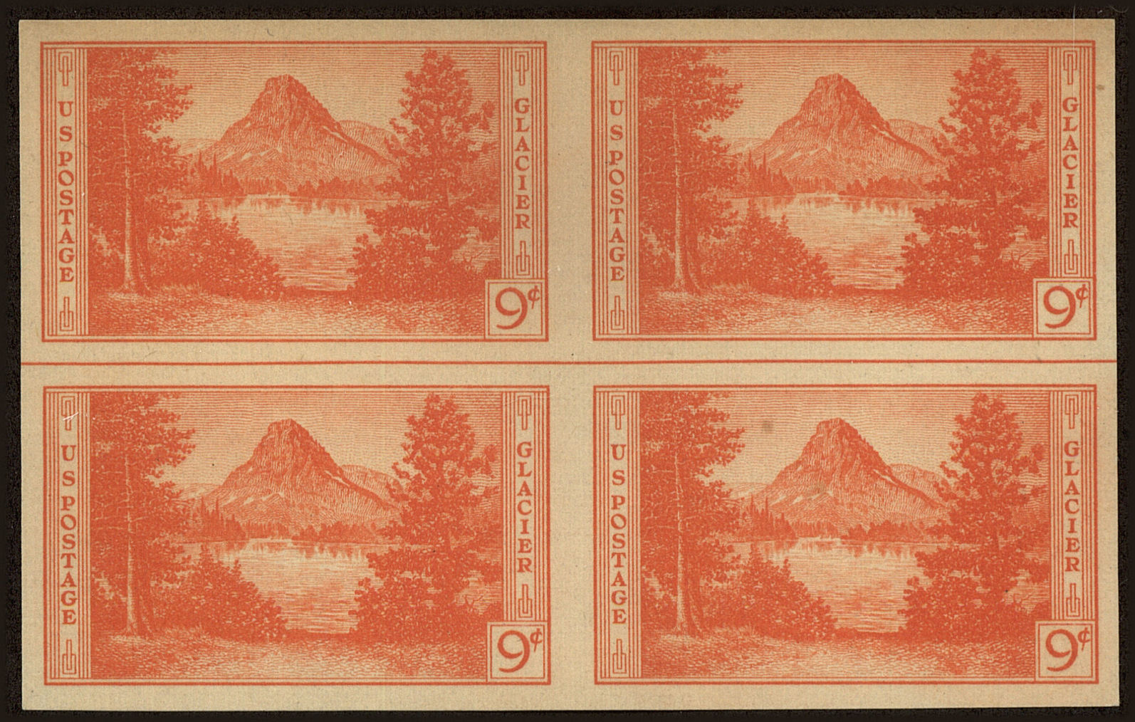 Front view of United States 764 collectors stamp