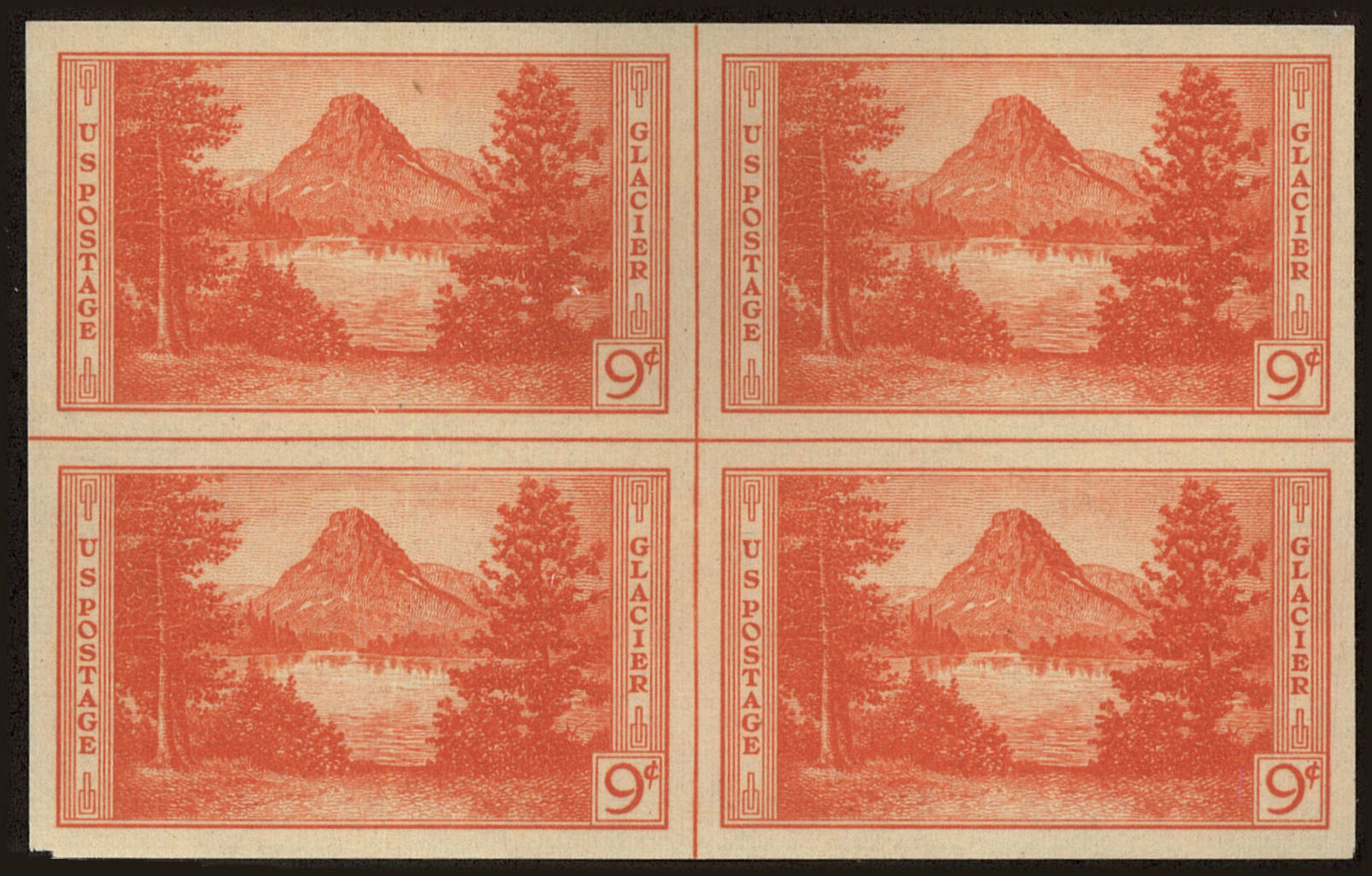 Front view of United States 764 collectors stamp