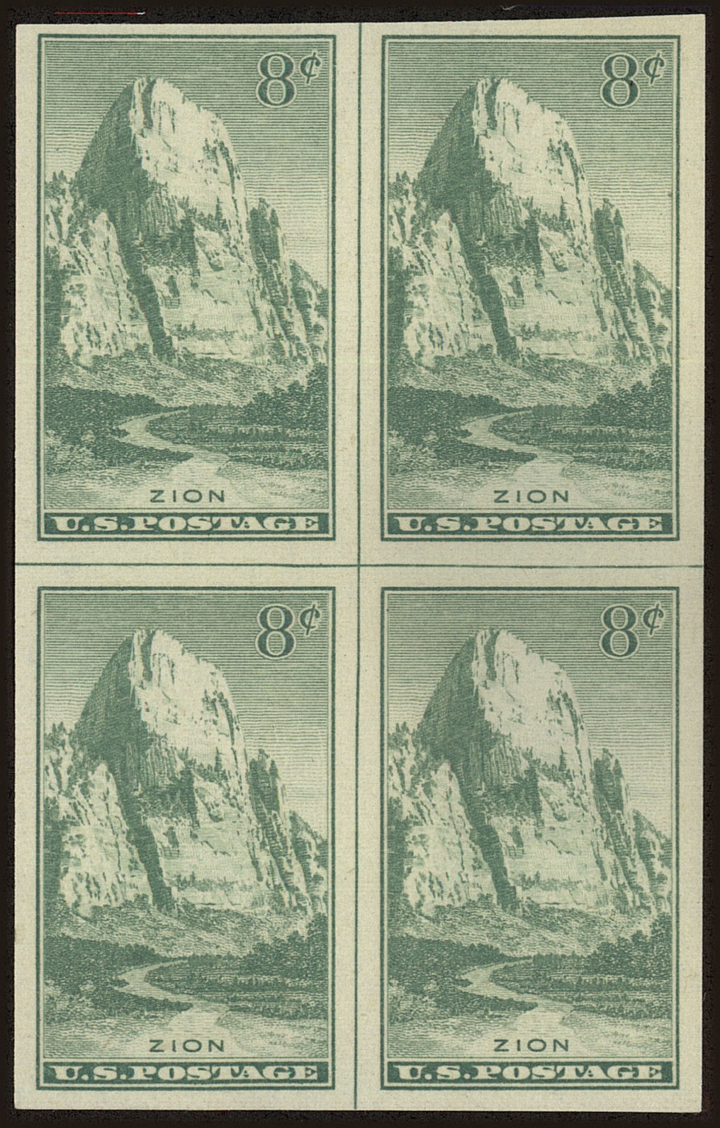 Front view of United States 763 collectors stamp