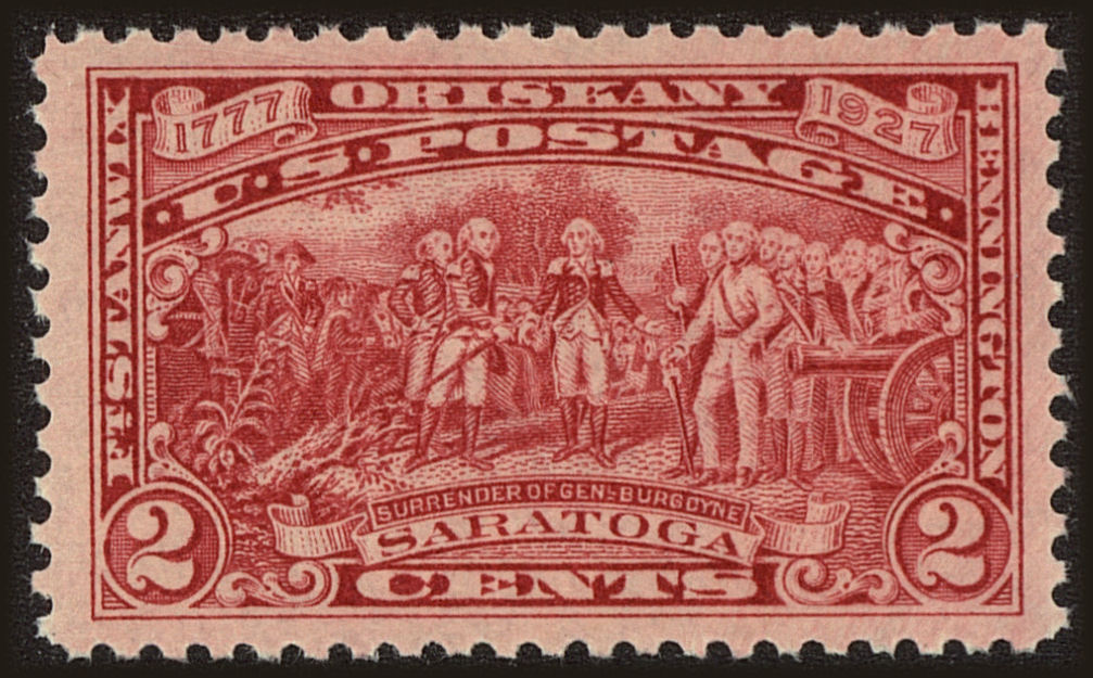 Front view of United States 644 collectors stamp