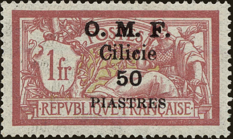 Front view of Cilicia 126 collectors stamp