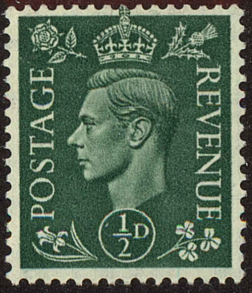 Front view of Great Britain 258 collectors stamp