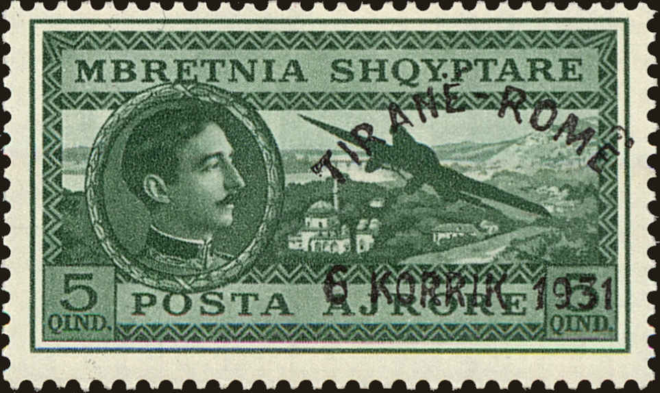 Front view of Albania C36 collectors stamp