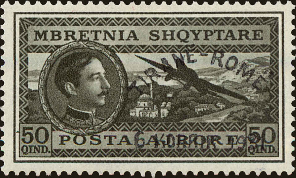 Front view of Albania C39 collectors stamp
