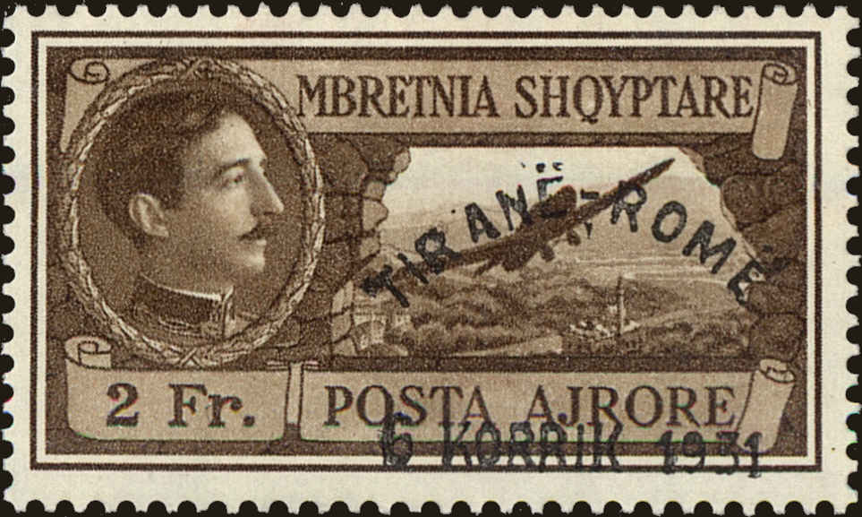 Front view of Albania C41 collectors stamp