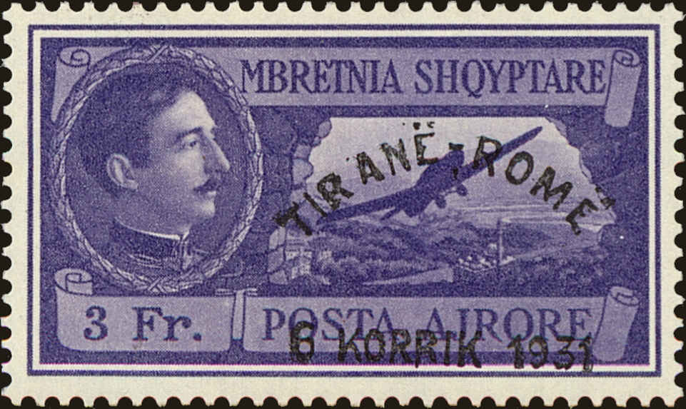 Front view of Albania C42 collectors stamp