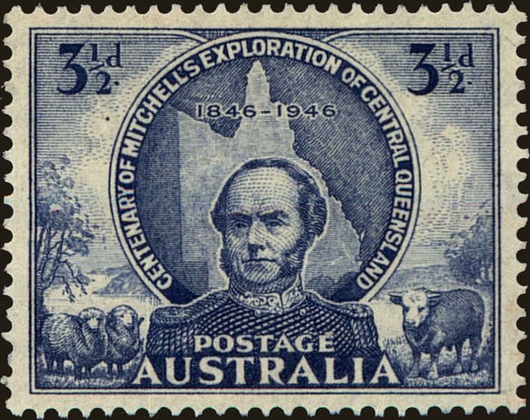 Front view of Australia 204 collectors stamp