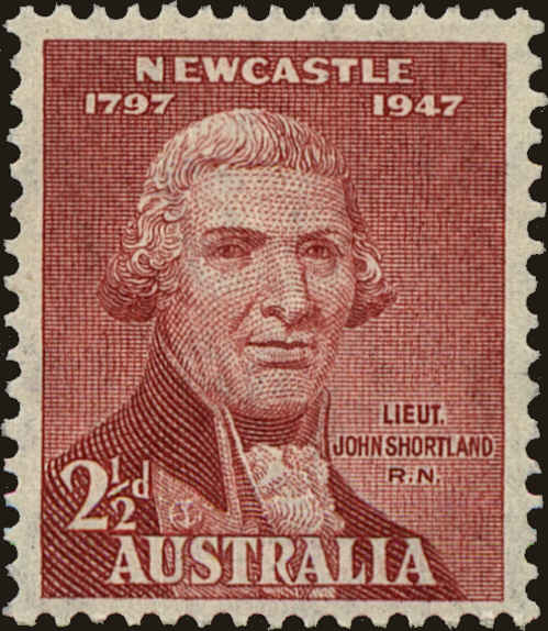 Front view of Australia 207 collectors stamp