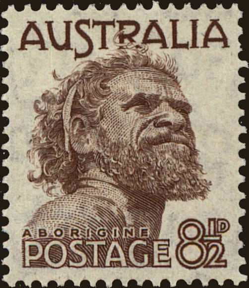 Front view of Australia 226 collectors stamp