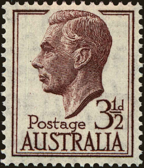 Front view of Australia 236 collectors stamp