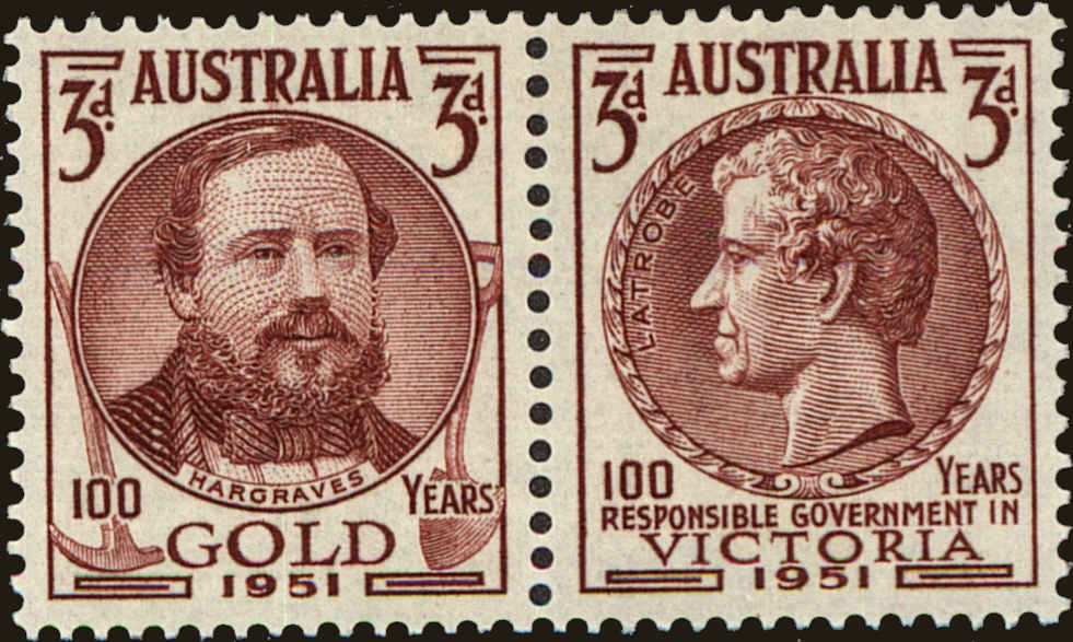 Front view of Australia 245a collectors stamp