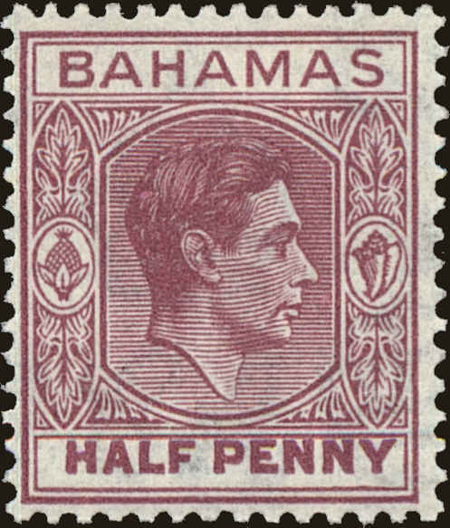 Front view of Bahamas 154 collectors stamp