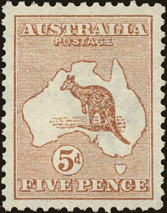 Front view of Australia 7 collectors stamp