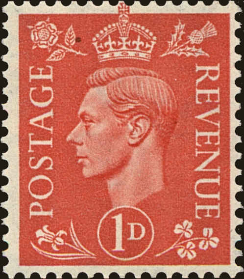 Front view of Great Britain 259a collectors stamp