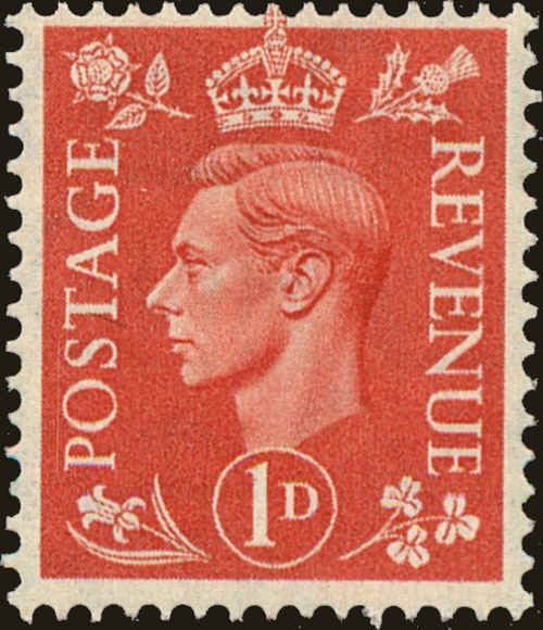 Front view of Great Britain 259 collectors stamp