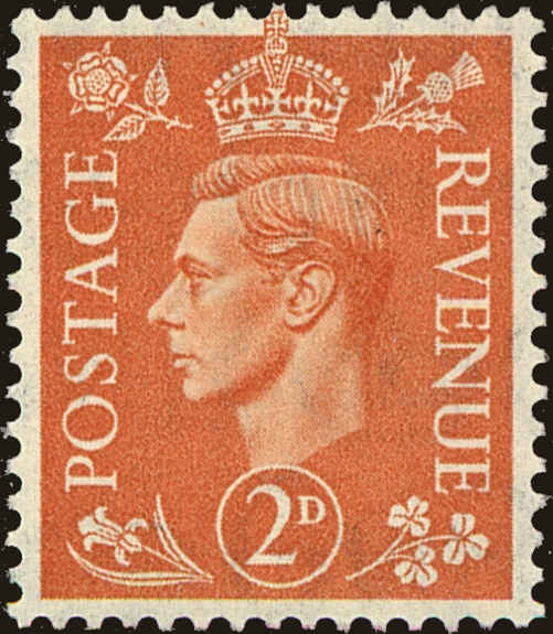 Front view of Great Britain 261 collectors stamp