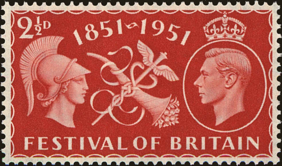 Front view of Great Britain 290 collectors stamp