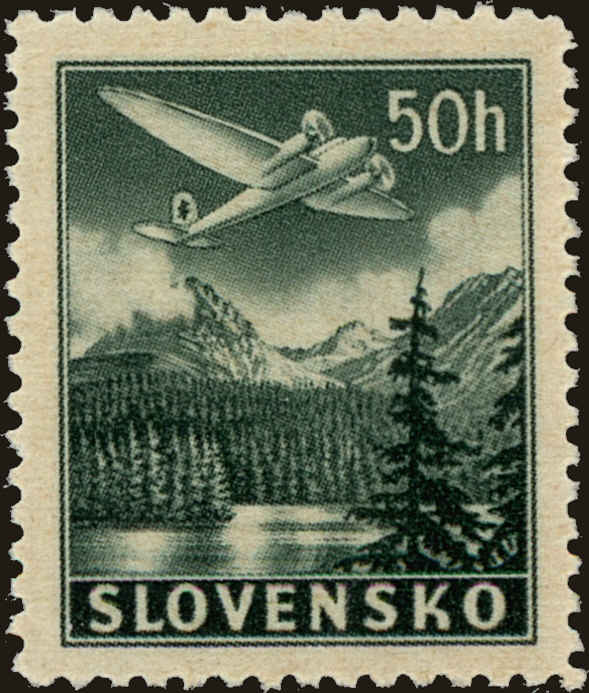 Front view of Slovakia C2 collectors stamp