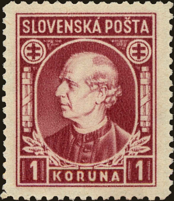 Front view of Slovakia 31 collectors stamp