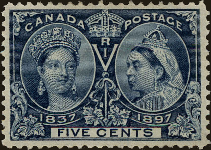 Front view of Canada 54 collectors stamp