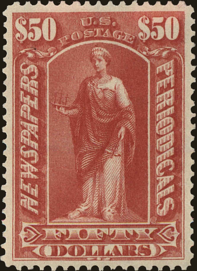 Front view of United States PR124 collectors stamp