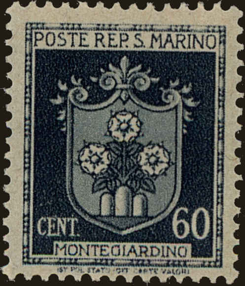 Front view of San Marino 245 collectors stamp