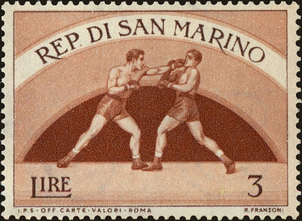 Front view of San Marino 347 collectors stamp