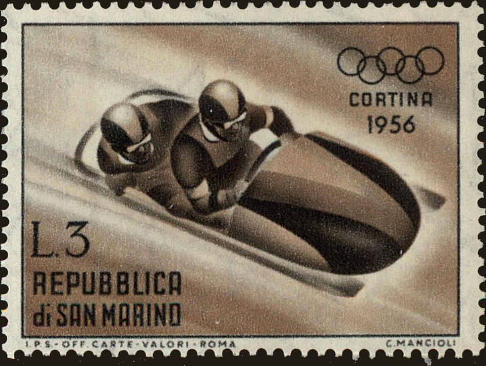 Front view of San Marino 366 collectors stamp