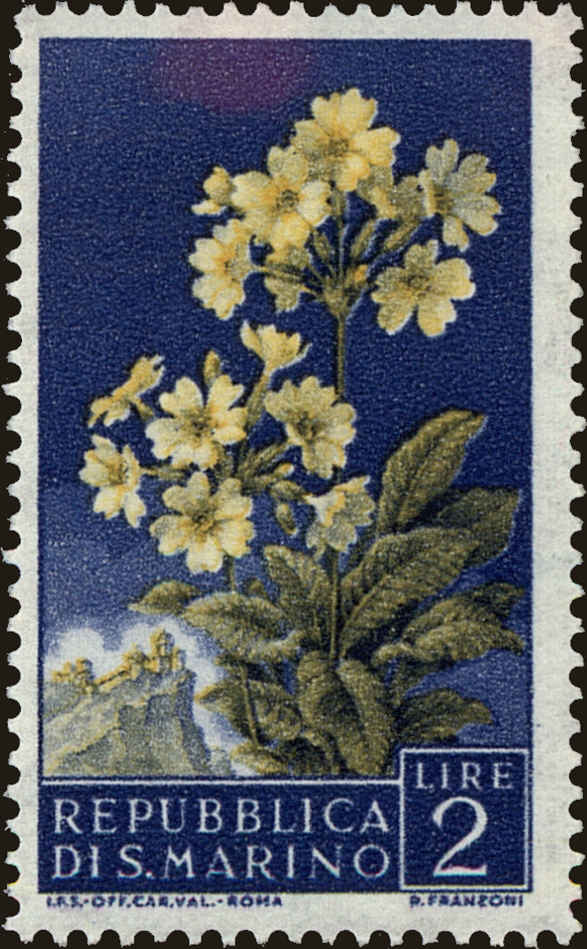 Front view of San Marino 395 collectors stamp