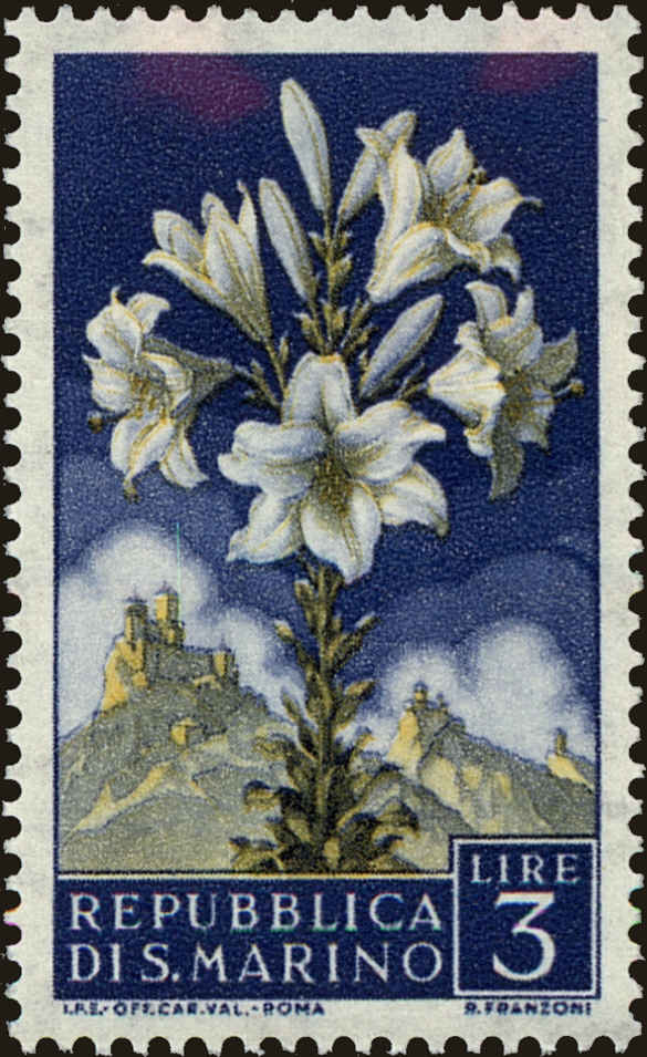 Front view of San Marino 396 collectors stamp