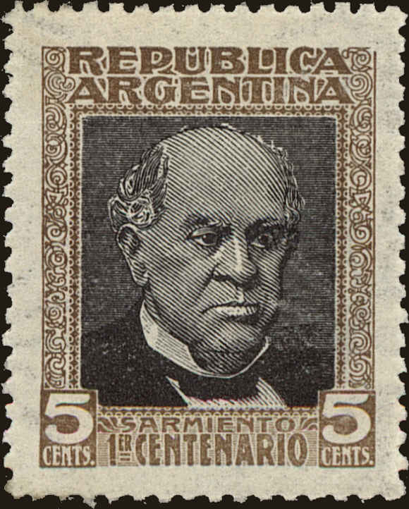 Front view of Argentina 176 collectors stamp