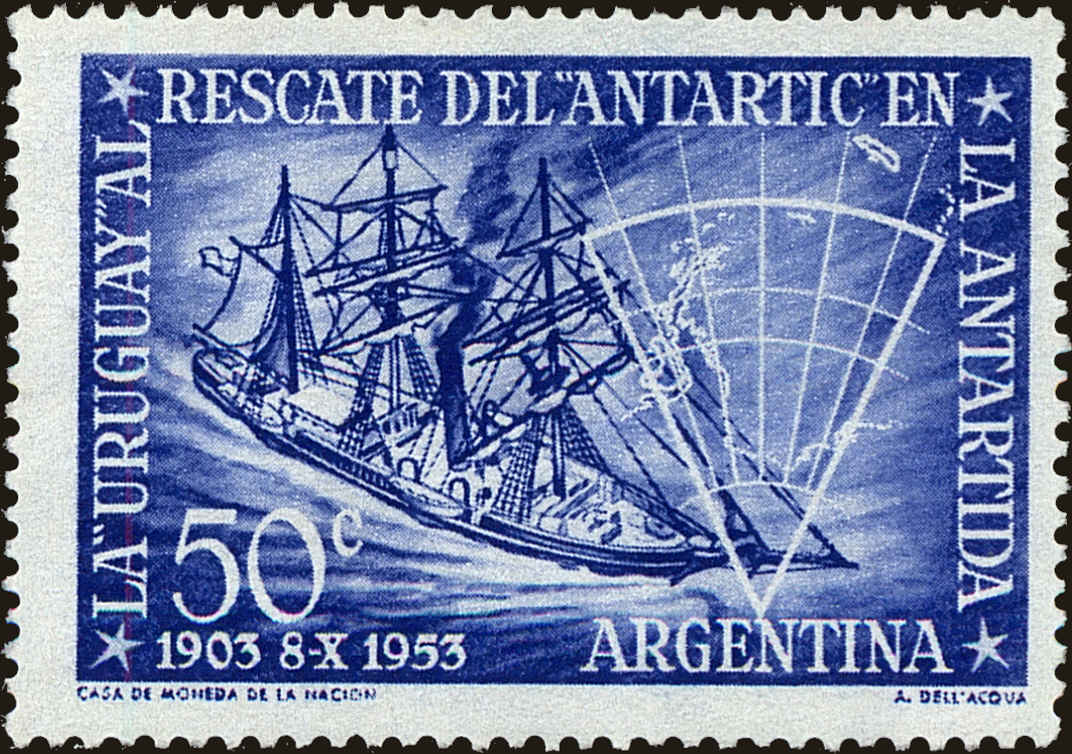 Front view of Argentina 620 collectors stamp